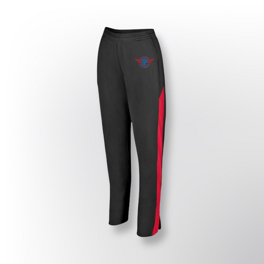Black with red Supreme Warmup Women Pants
